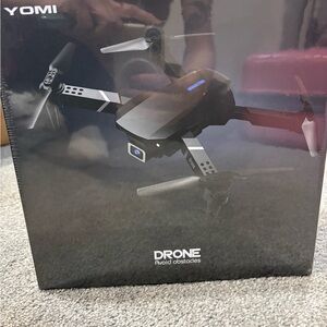 Black Foldable Camera Drone with Obstacle Avoidance